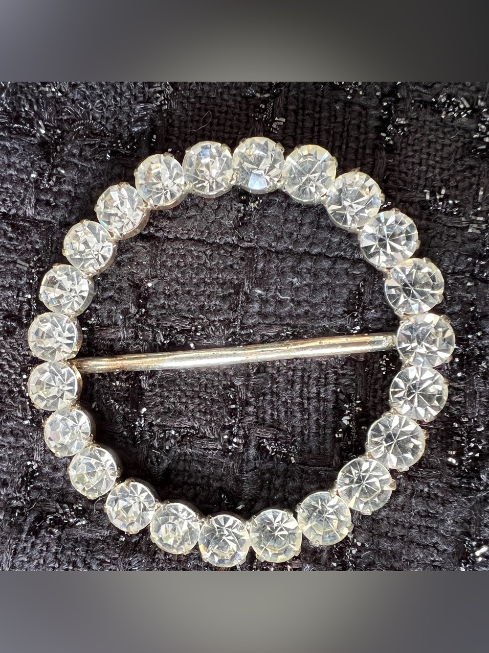 Vintage Rhinestone Shawl-Belt Clip
